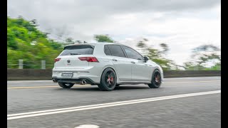 Pure Exhaust Sound Comparison Golf 8 gti 200 cell Sport Cat Turbo Back ARMYTRIX Valvetronic Exhaust [upl. by Gretta]