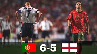 When Ronaldo Figo and Rui Costa knocked Englands golden generation out [upl. by Balmuth237]