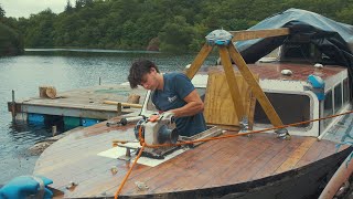 Episode 11  Restoring a 40 Wooden Boat ⚓ Fixing The Hatch [upl. by Eeuqram907]