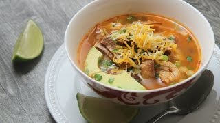 Spicy Chicken Tortilla Soup  Cooked by Julie episode 343 [upl. by Haidabez]