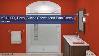 Installation  Revel Sliding Shower and Bath Doors [upl. by Asiluj268]