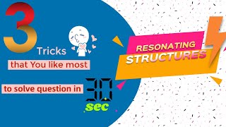 3 Tricks to find more stable Resonating structures in just 30 seconds by komali mam [upl. by Dyoll]