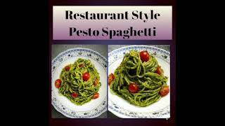 Restaurant Style Pesto Spaghetti Recipe  Simple and Quick [upl. by Nauwtna213]