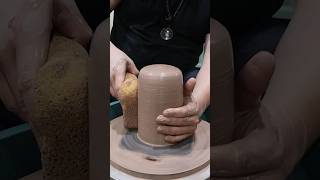 Pottery throwing an enclosed cylinder ￼ [upl. by Annadal434]