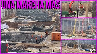 🔴OBRAS CAMP NOU16 de Enero⚠️Más hormigón para las cimentaciónes [upl. by Matlick]