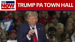 FULL EVENT Trump holds town hall in Pennsylvania  LiveNOW from FOX [upl. by Isyad]