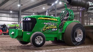 Tractor pull 2023 Pro Stock Tractors NTPA Spring Nationals Friday Session Shipshewana IN [upl. by Ttennej]