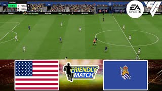 FC 24  USA W vs Real Sociedad W 24112024  Friendly Match  Gameplay PS  Full Match [upl. by Aicillyhp]