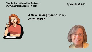 A New Linking Symbol in my Zettelkasten [upl. by Kafka686]