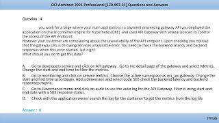 OCI Architect 2021 Professional 1Z0 997 21 Real Time Questions and Answers  Part 3 [upl. by Ecertal]