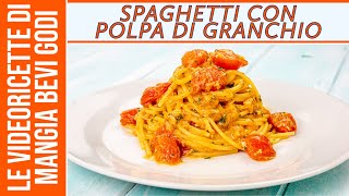 Pasta con polpa di granchio SENZA PANNA E CREMOSA [upl. by Eudosia]