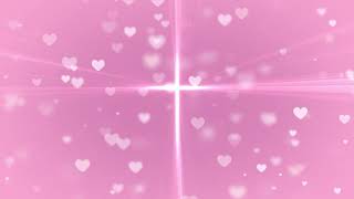 Romantic Pink Hearts and Cross Loop Video  4K  Cute and Aesthetic [upl. by Azyl]