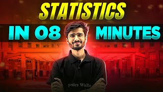 Statistics  Complete Chapter In 8 Minutes  Class 10th Board [upl. by Ahsiket]