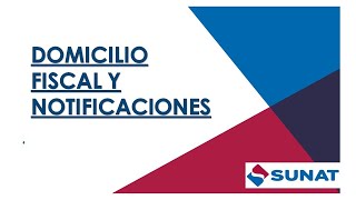 Domicilio Fiscal y Notificaciones [upl. by Slorac]