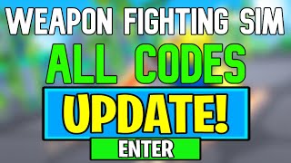 New Weapon Fighting Simulator Codes  Roblox Weapon Fighting Simulator Codes May 2024 [upl. by Atilal]