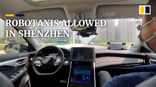 Automated taxis now allowed on the road in Shenzhen [upl. by Imekawulo99]