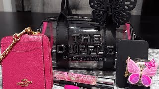 Whats In My Marc Jacobs Mini Clear Duffle Bag whatsinmybag wimb marcjacobs [upl. by Lune]