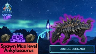 Tamed Ankylosaurus Spawn Command  Ark Survival Ascended [upl. by Barraza]