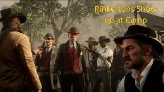 Red Dead Redemption 2 Pinkertons Show up at Camp [upl. by Kasevich]