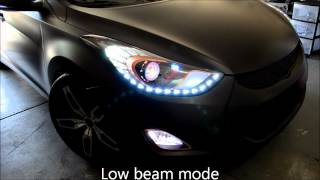 Retrofit headlight for 2011 Elantra MD [upl. by Yelreveb]