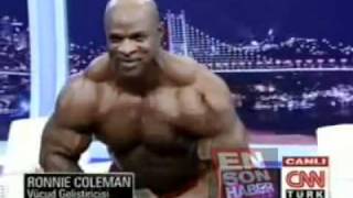 Ronnie Coleman in the Turkish CNN TV [upl. by Errol]