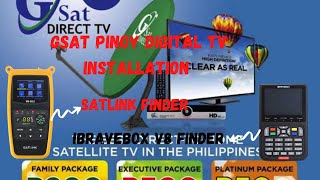 GSAT PINOY DIGITAL TV INSTALLATION USING SAT LINK FINDER [upl. by Jervis652]