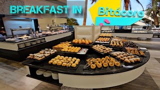 Breakfast in Bitacora Hotel Spring Hotel Tenerife Spain travel vlog [upl. by Eenyaj19]