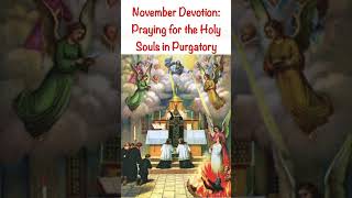 November Devotion Praying for the Holy Souls in Purgatory shorts purgatory catholicfaith [upl. by Howenstein]