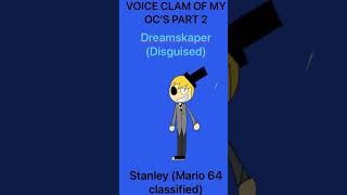 Voice claims of my oc’s part 2 ideafidgetingatoms [upl. by Ahsier]