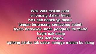 WARIS ft Dato Hattan Gadis Jolobu LIRIK [upl. by Eesdnil]