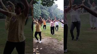 Free Aerobics with dance fitness exercise dance trending viral [upl. by Sinnal]