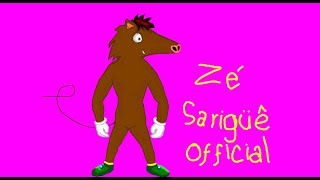 Drawing Zé Sariguê Official Game Art at MsPaint on Wine [upl. by Llertnahs]