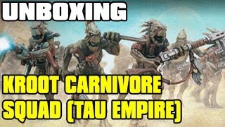 Unboxing Kroot Carnivore Squad  Warhammer 40k Tau Empire [upl. by Ursulina530]