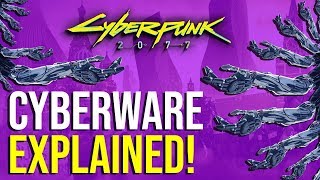 Cyberpunk 2077  Cyberware Explained ALL Types [upl. by Aissej]