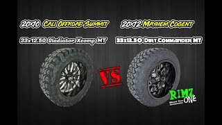 20x10 Cali Offroad Summit VS 20x12 Mayhem Cogent [upl. by Ardnaik46]