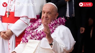 Live Pope Francis departs Singapore for Rome [upl. by Ynohtnael935]