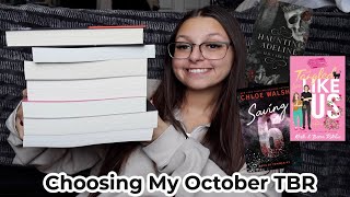 Choosing My October TBR 🎃📖👻 [upl. by Lessig]