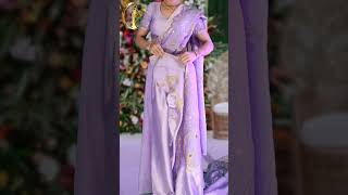 How to Wear A Kandyan Saree Osaria In Sri Lankan Traditional Style [upl. by Ahsenar]