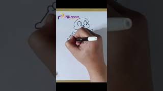 How to Draw a Skeleton Easy in Less Than One Minutes [upl. by Lugo]