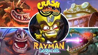 Rayman Legends Bosses with Crash Twinsanity Music [upl. by Glasgo286]