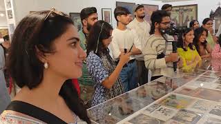 Neville Tuli takes students on a tour of Tuli Research Centre for India Studies Exhibition [upl. by Marcelle141]