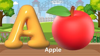 ABC song  ABC phonics song  A for apple  Nursery rhymes  kids learning  Alphabet song  a b c 1 [upl. by Ellenrahs622]