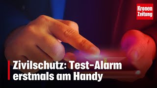 Zivilschutz TestAlarm erstmals am Handy  kronetv NEWS [upl. by Combe]