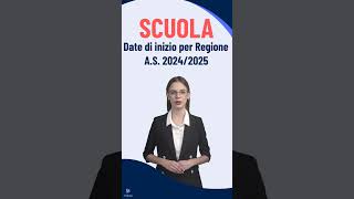 Scuola Date di inizio per Regione 2024 2025 perte neiperte lavoro scuola famiglie alunni [upl. by Tenenbaum]