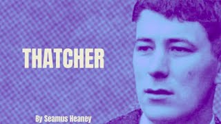 Seamus Heaney  Thatcher Poetry Reading [upl. by Elleniad941]