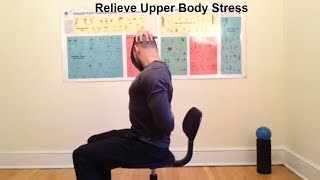 Fix Hunchback Posture  Use These Upper Body Chair Stretches [upl. by Nyleve]