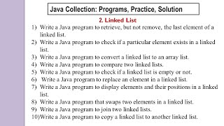 Linked List  Exercises 2 for beginner [upl. by Duomham413]