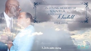 Vanria AndersonNewbold  Funeral Service 2016 [upl. by Gaddi38]