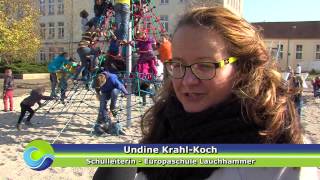 Neuer Spielplatz für die Europaschule Lauchhammer [upl. by Aaren]