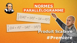 Calculer un PRODUIT SCALAIRE avec les NORMES dans un PARALLÉLOGRAMME  Première exercice corrigé [upl. by Atsirc]